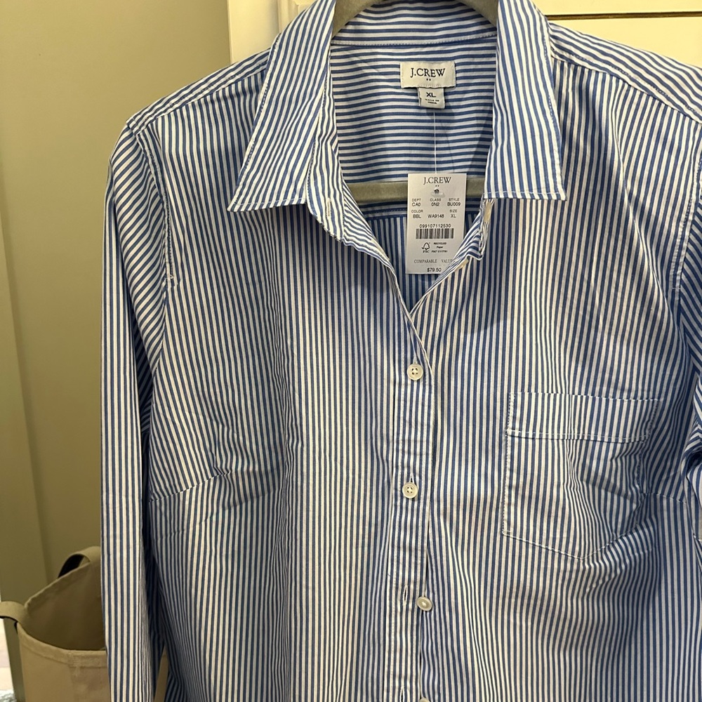 Striped J.Crew Button Down